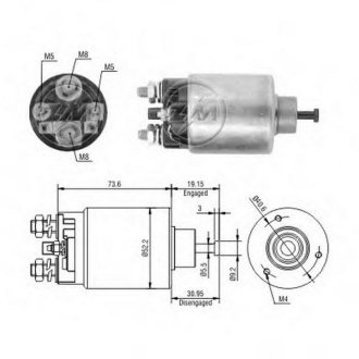 Втягуюче реле стартера ZM ZM1860