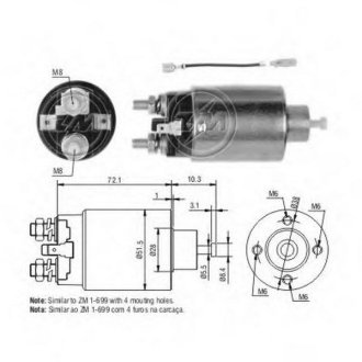 Втягуюче реле стартера ZM ZM2699