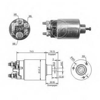 Втягуюче реле стартера ZM ZM2860