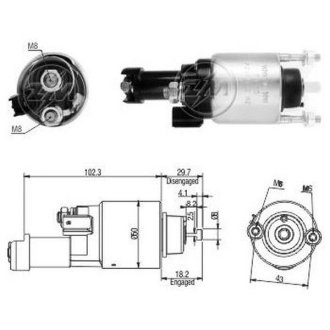 Втягуюче реле стартера ZM ZM3705