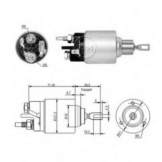 Втягуюче реле стартера ZM ZM379