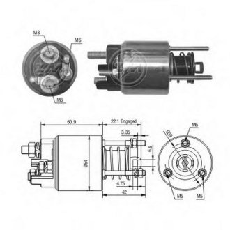 Втягуюче реле стартера ZM ZM395