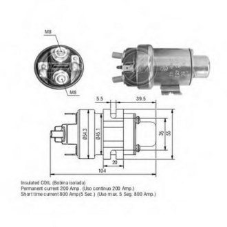 Втягуюче реле стартера ZM ZM405