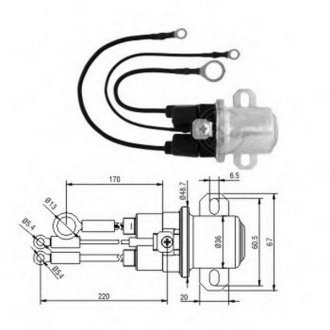 Допоміжне реле стартера ZM ZM5407