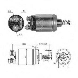 Втягуюче реле стартера ZM ZM542