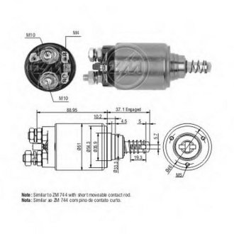 Втягуюче реле стартера ZM ZM544