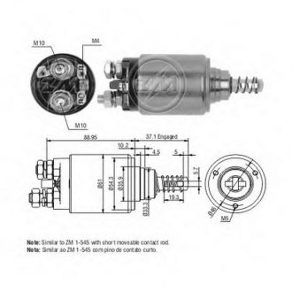 Втягуюче реле стартера ZM ZM545