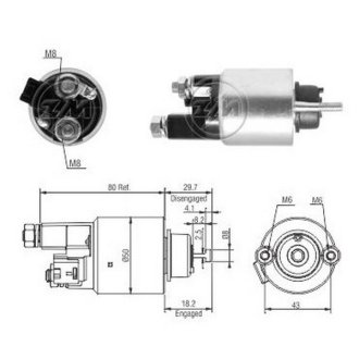 Втягуюче реле стартера ZM ZM5708