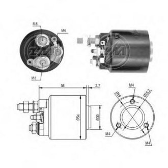 Втягуюче реле стартера ZM ZM590