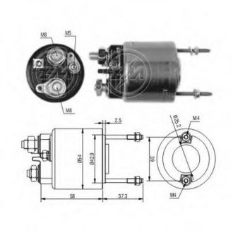 Втягуюче реле стартера ZM ZM596