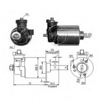 Втягуюче реле стартера ZM ZM605