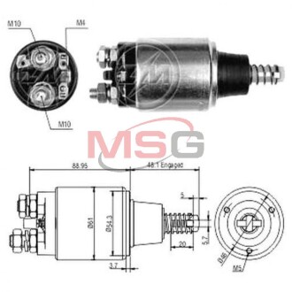 Втягуюче реле стартера ZM ZM638