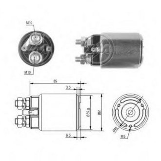 Втягуюче реле стартера ZM ZM654