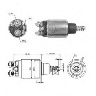 Втягуюче реле стартера ZM ZM6640