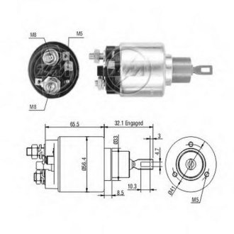 Втягуюче реле стартера ZM ZM674