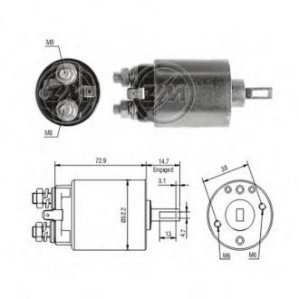 Втягуюче реле стартера ZM ZM682