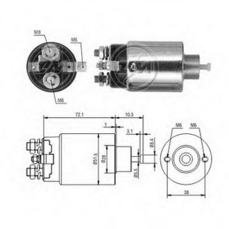 Втягуюче реле стартера ZM ZM695