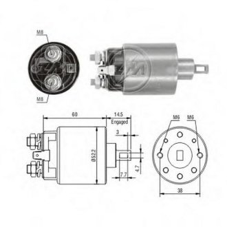 Втягуюче реле стартера ZM ZM710