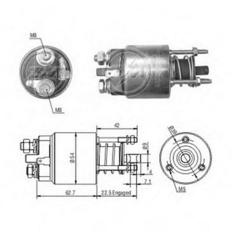 Втягуюче реле стартера ZM ZM7395