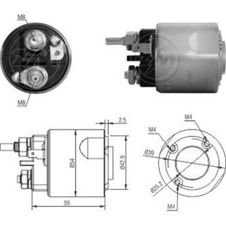 Втягуюче реле стартера ZM ZM7495