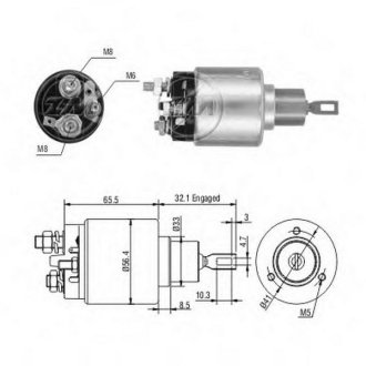 Втягуюче реле стартера ZM ZM775