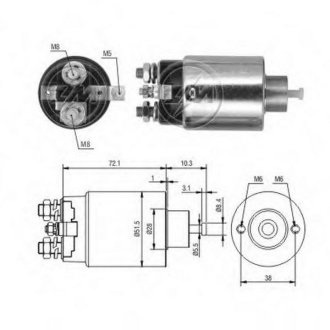 Втягуюче реле стартера ZM ZM795