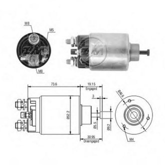 Втягуюче реле стартера ZM ZM860